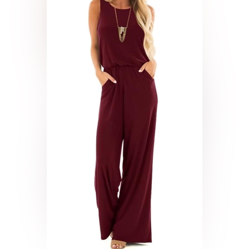 Maroon tank romper